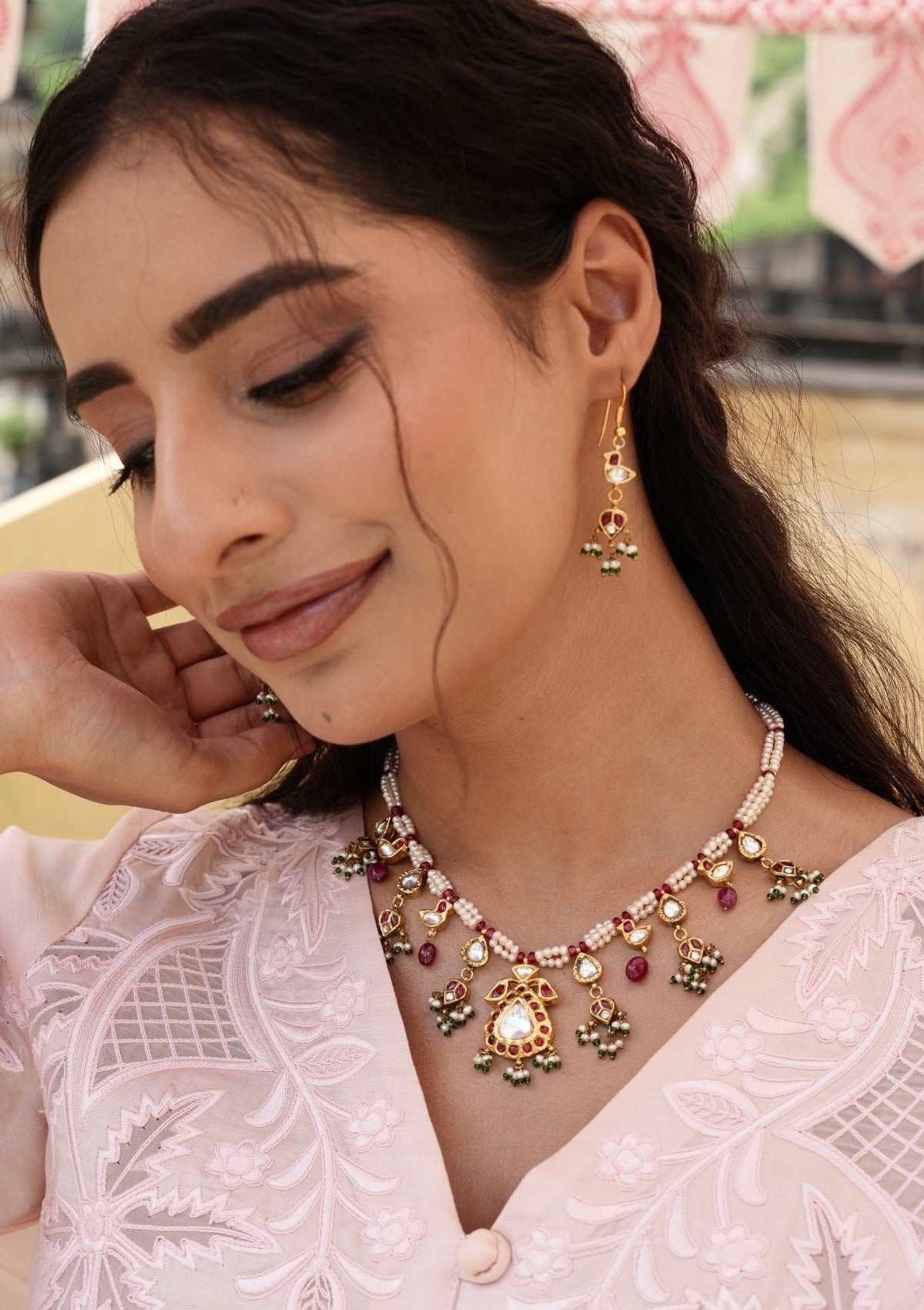 Mayuri Myna Silver Earrings