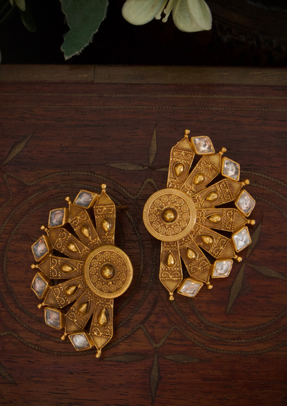 Kesari Gold-Plated Earrings