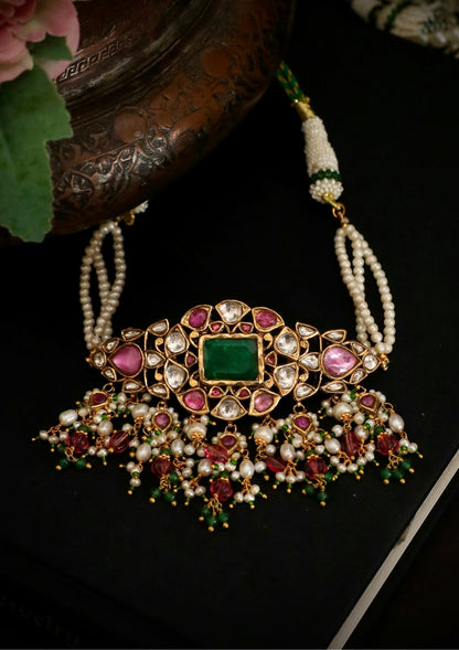 Meher Silver Choker Necklace