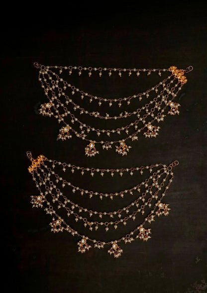 Seher Silver Ear Chain