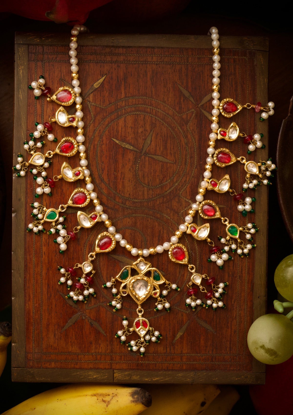 Mayuri Myna Silver Necklace