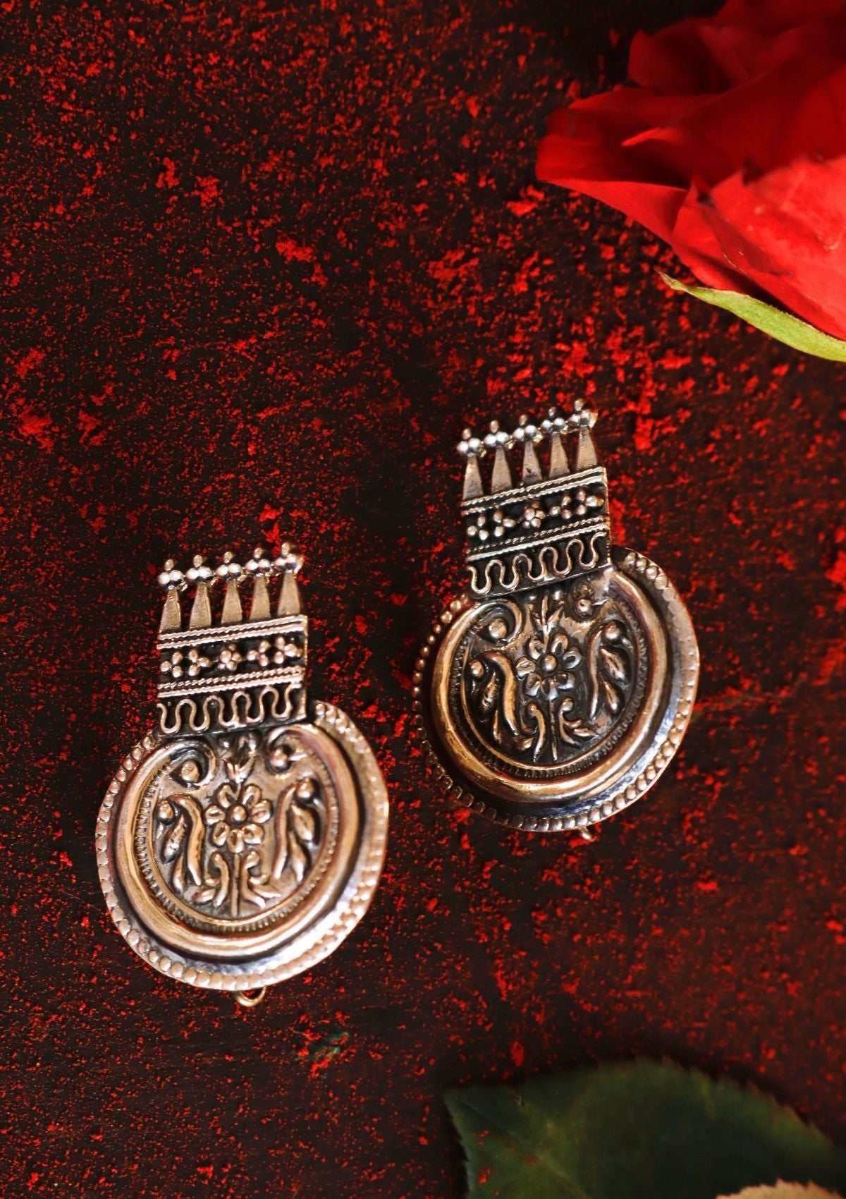 Aabha Silver Earrings