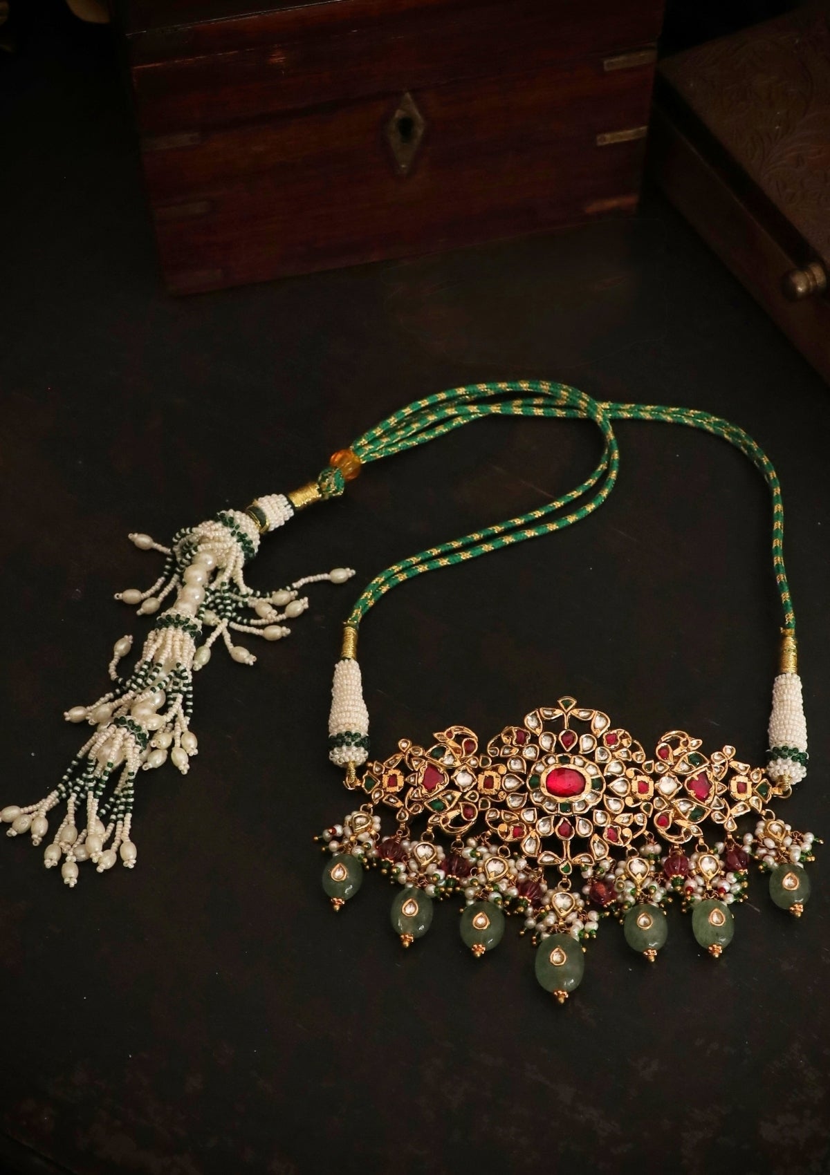 Gulnaar Silver Choker Necklace