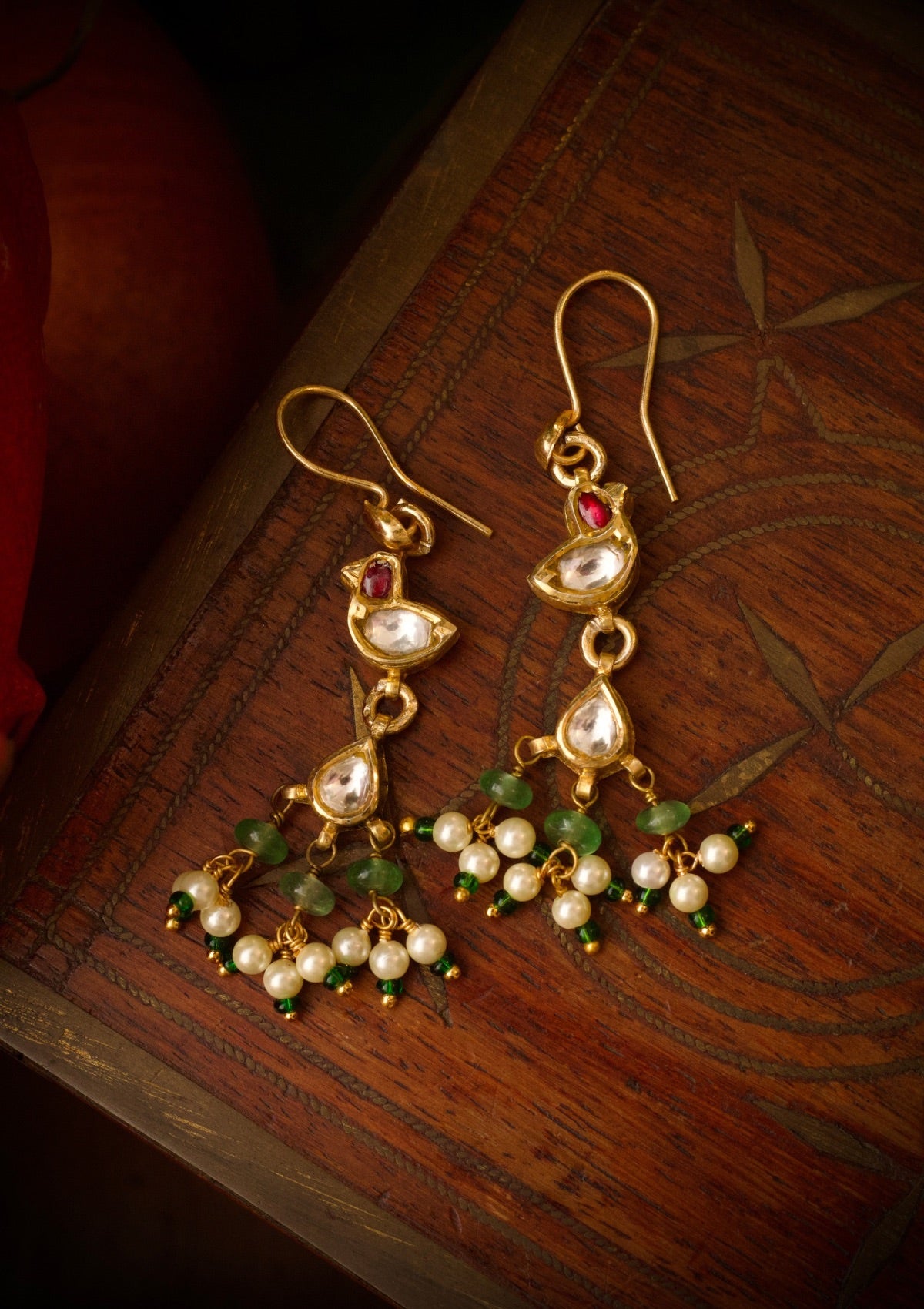 Chanchal Myna Silver Earrings