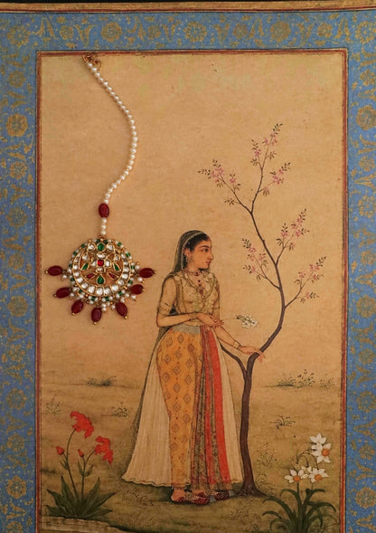 Gulzaar Silver Maang Tikka