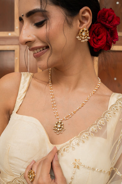 Saanjh Silver Pendant Necklace