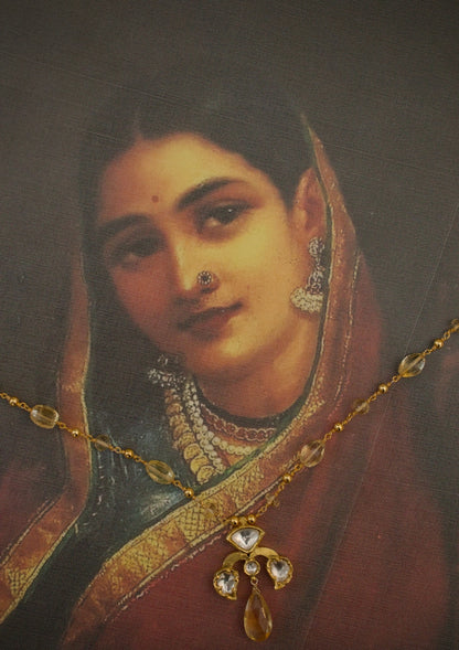 Sagar Silver Pendant Necklace