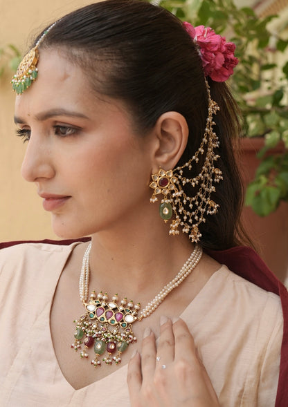 Seher Silver Ear Chain
