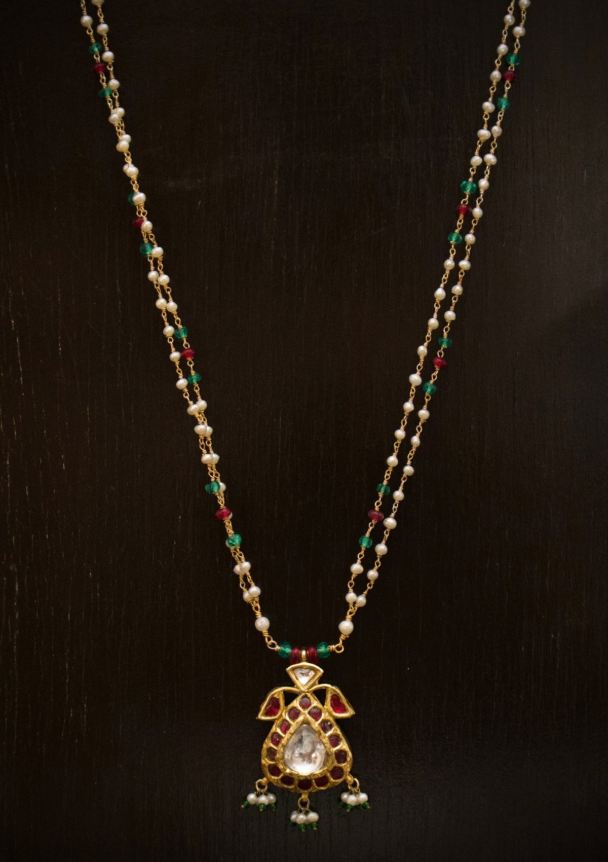 Kesar Silver Pendant Necklace