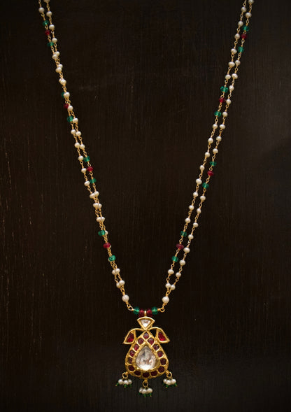 Kesar Silver Pendant Necklace