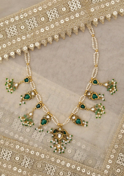 Pushp Silver Necklace