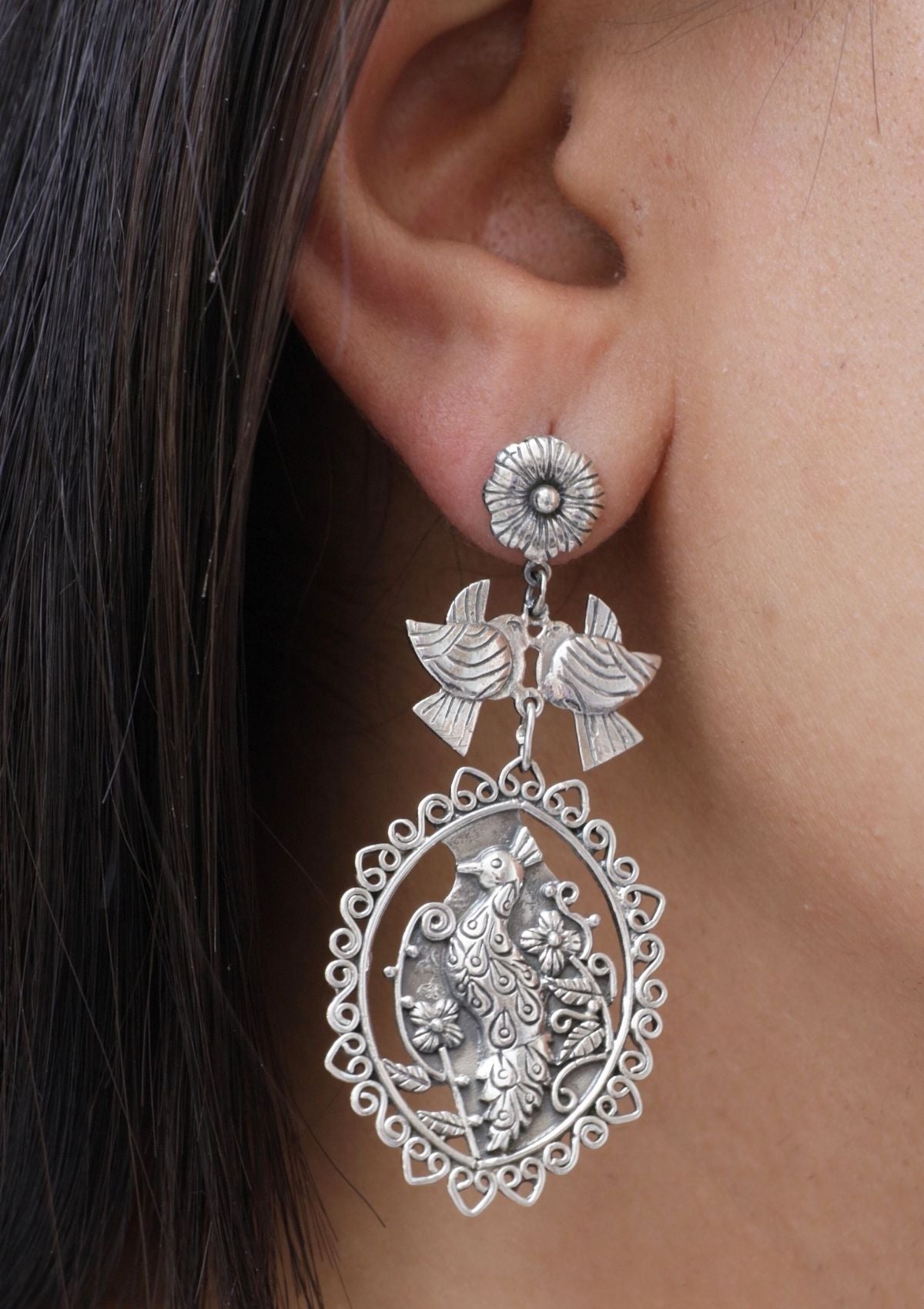 Mayura Silver Earrings