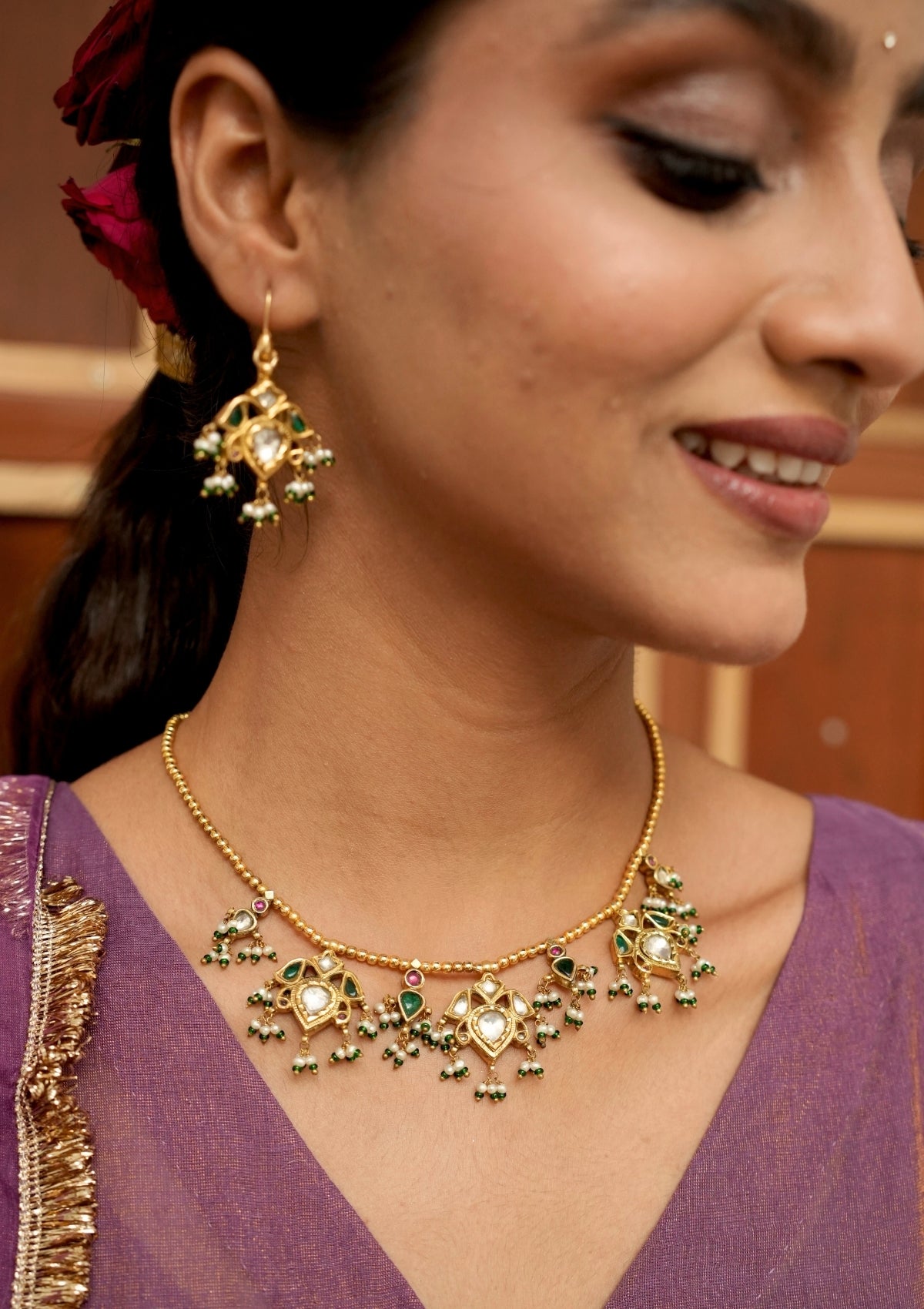 Roshini-E-Kiran Silver Necklace