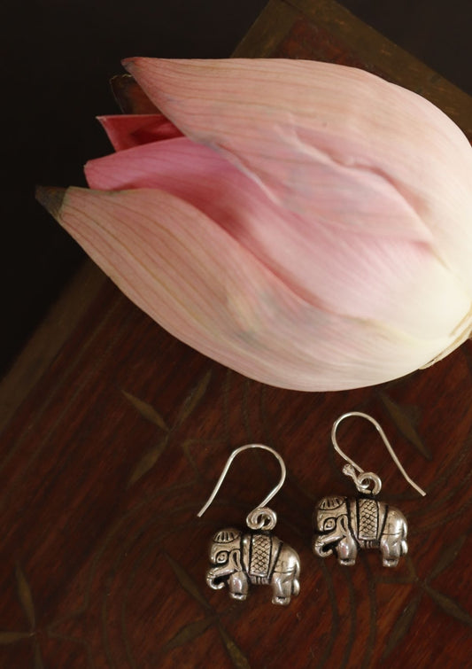 Gajanana Silver Earrings