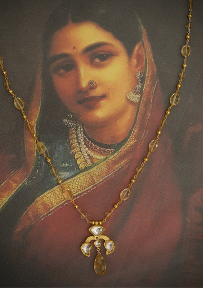 Sagar Silver Pendant Necklace