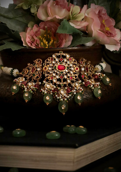 Gulnaar Silver Choker Necklace