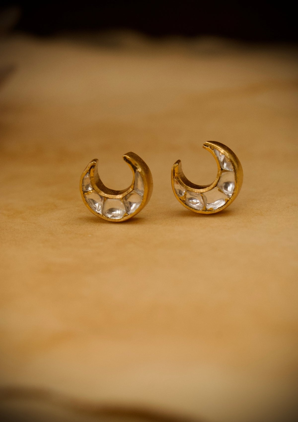 Crescent Moon Silver Earrings