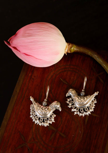 Pakhi Pearl  Silver Earrings