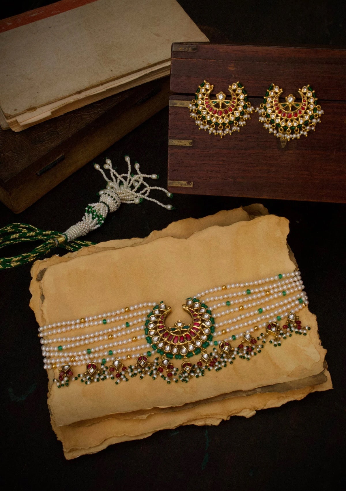 Roshni-E-Chand Silver Earrings