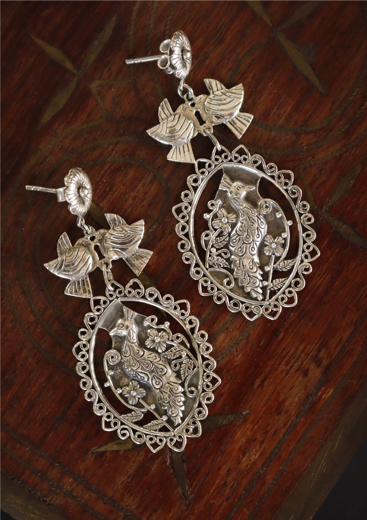 Mayura Silver Earrings