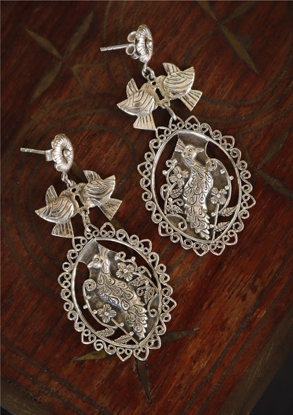 Mayura Silver Earrings