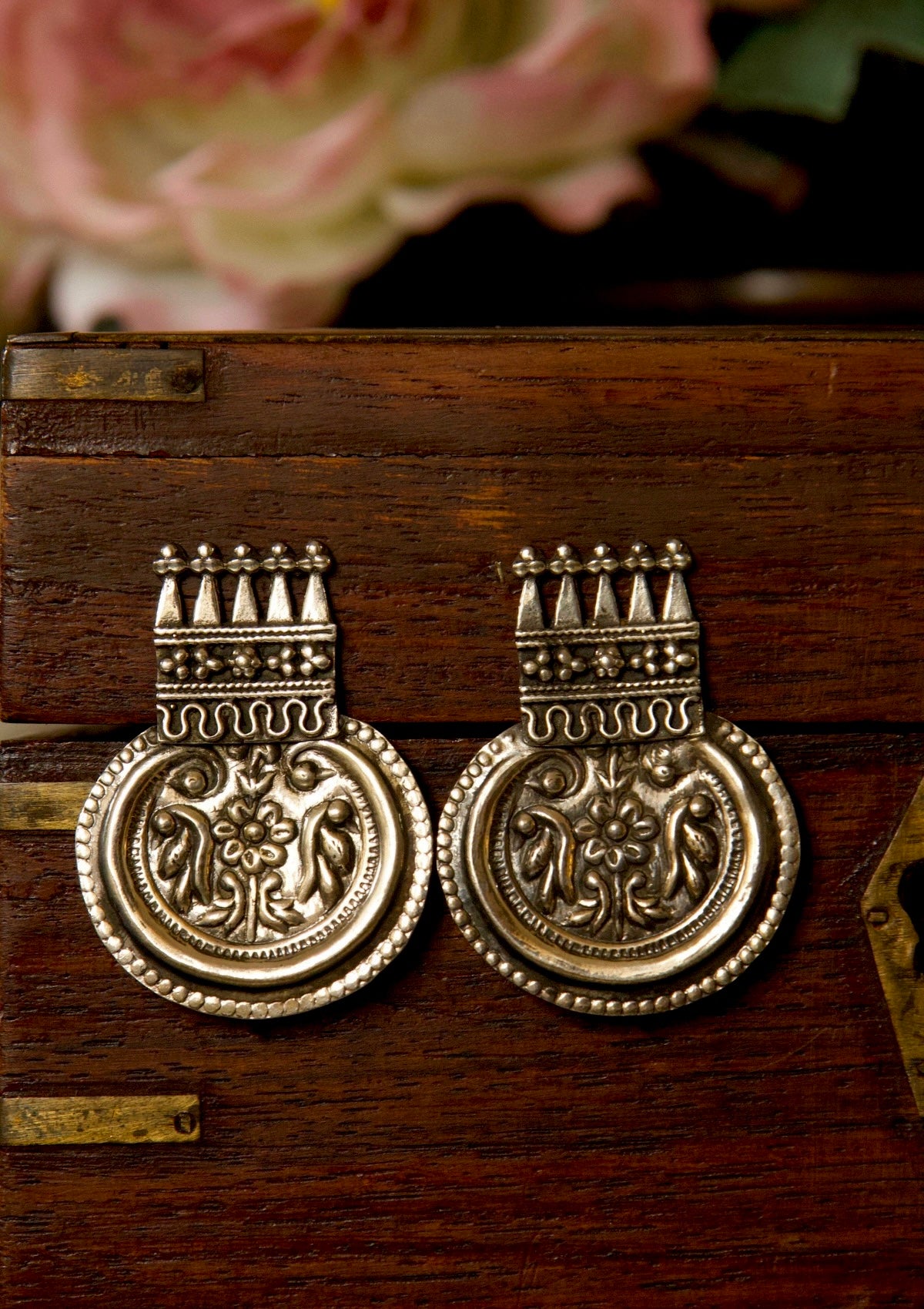 Aabha Silver Earrings