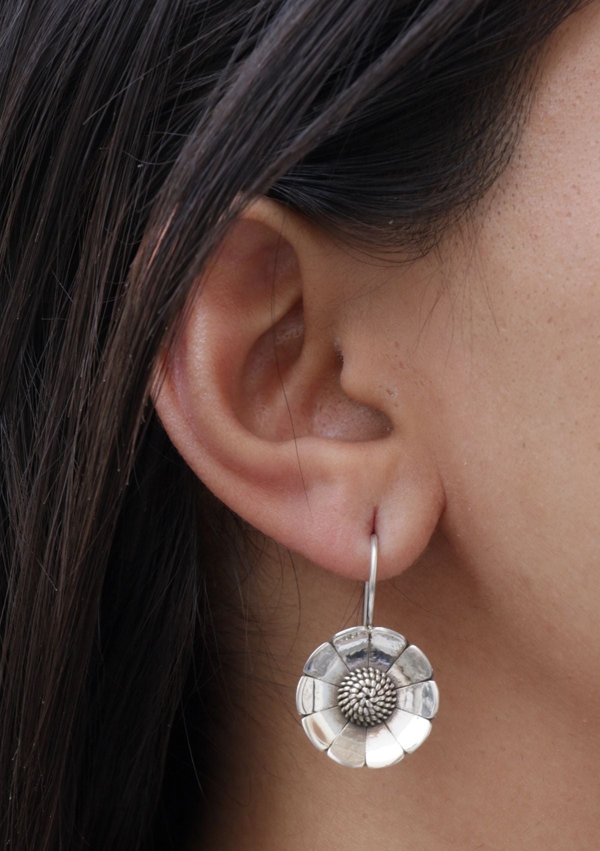 Aasphool Silver Earrings