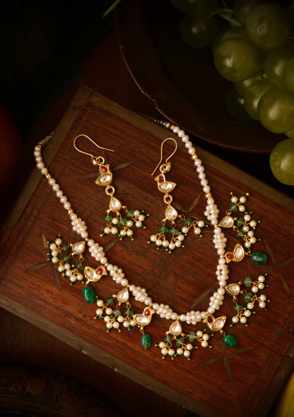 Chanchal Myna Silver Necklace