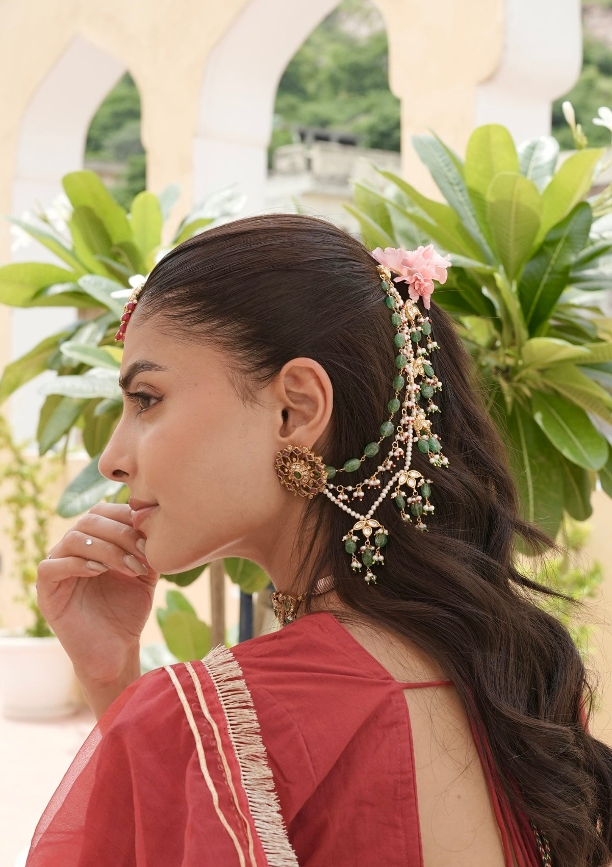 Har Gul Silver Ear Chain