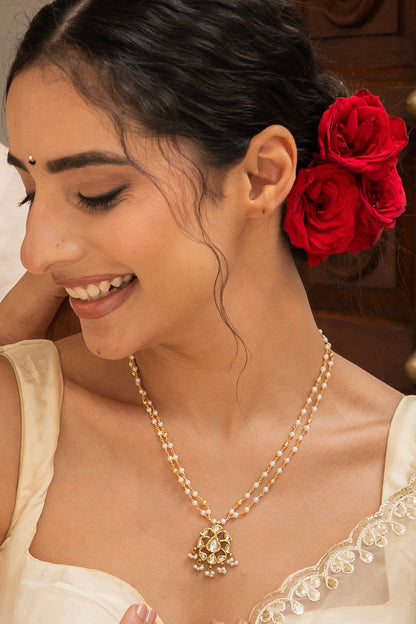 Saanjh Silver Pendant Necklace