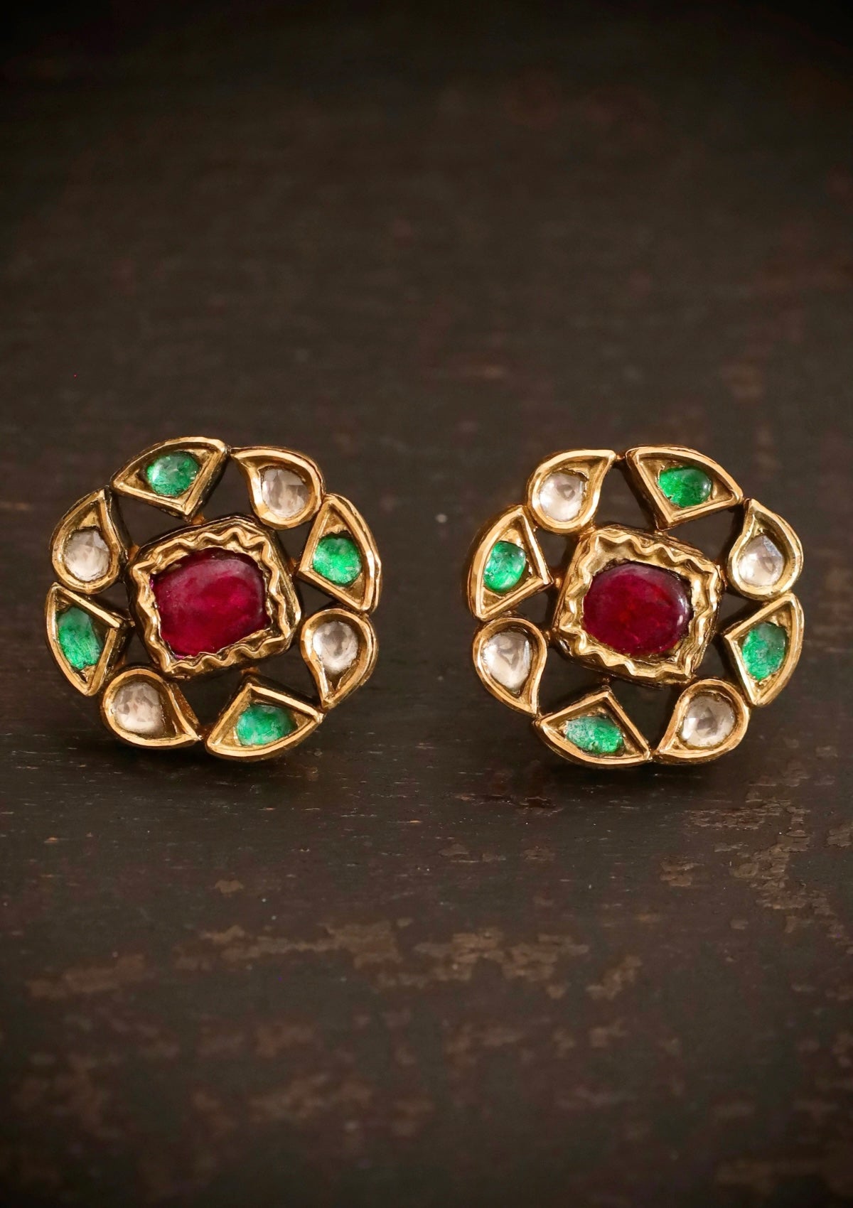 Padmini Silver Stud Earrings