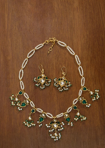 Pushp Silver Necklace