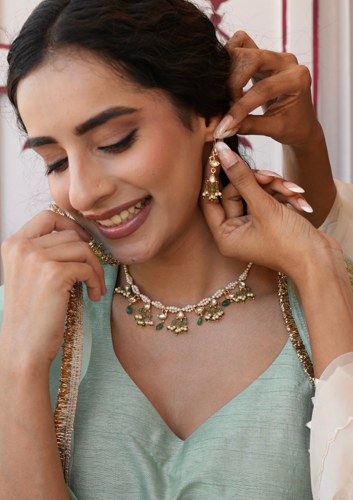 Chanchal Myna Silver Necklace