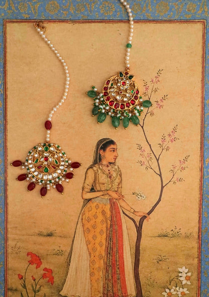 Gulzaar Silver Maang Tikka