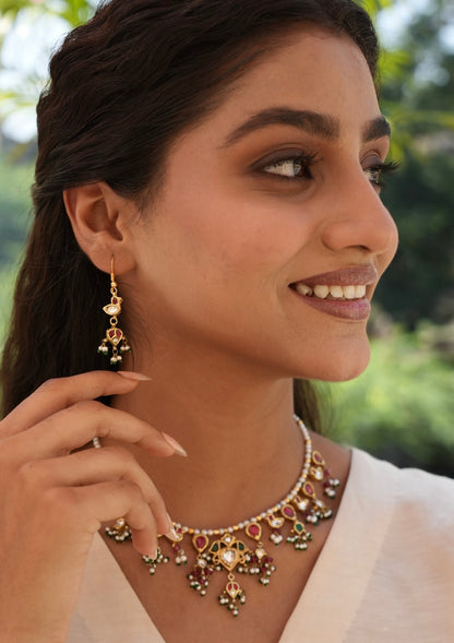 Mayuri Myna Silver Earrings