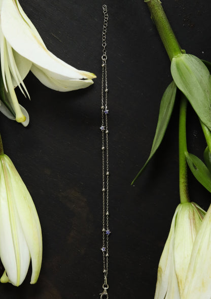 Double Layered Evil Eye Charm Bracelet