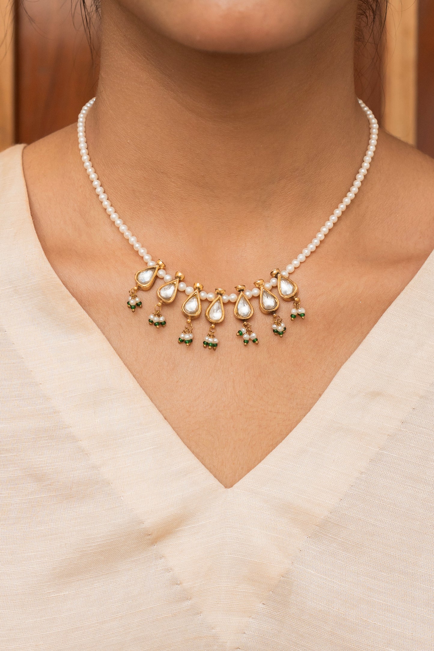 Nargis Silver Necklace