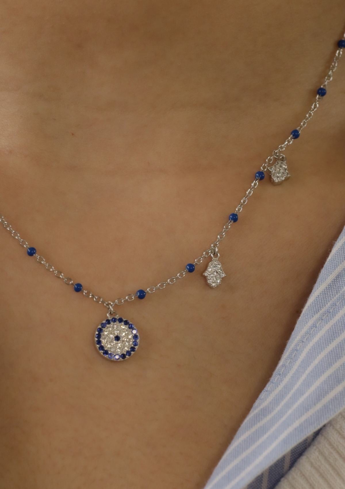 Hamsa Shield Necklace