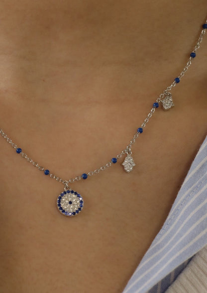 Hamsa Shield Necklace