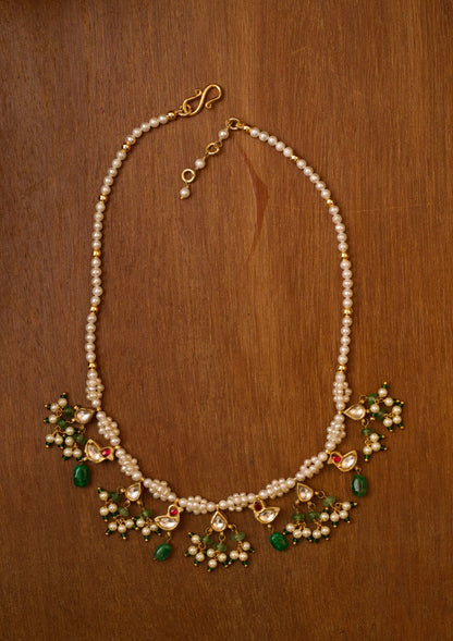 Chanchal Myna Silver Necklace