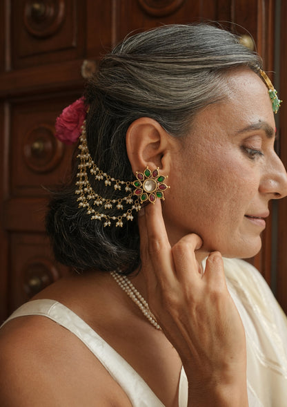 Noor Silver Ear Chain