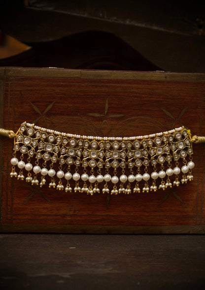 Jodha Silver Choker Necklace