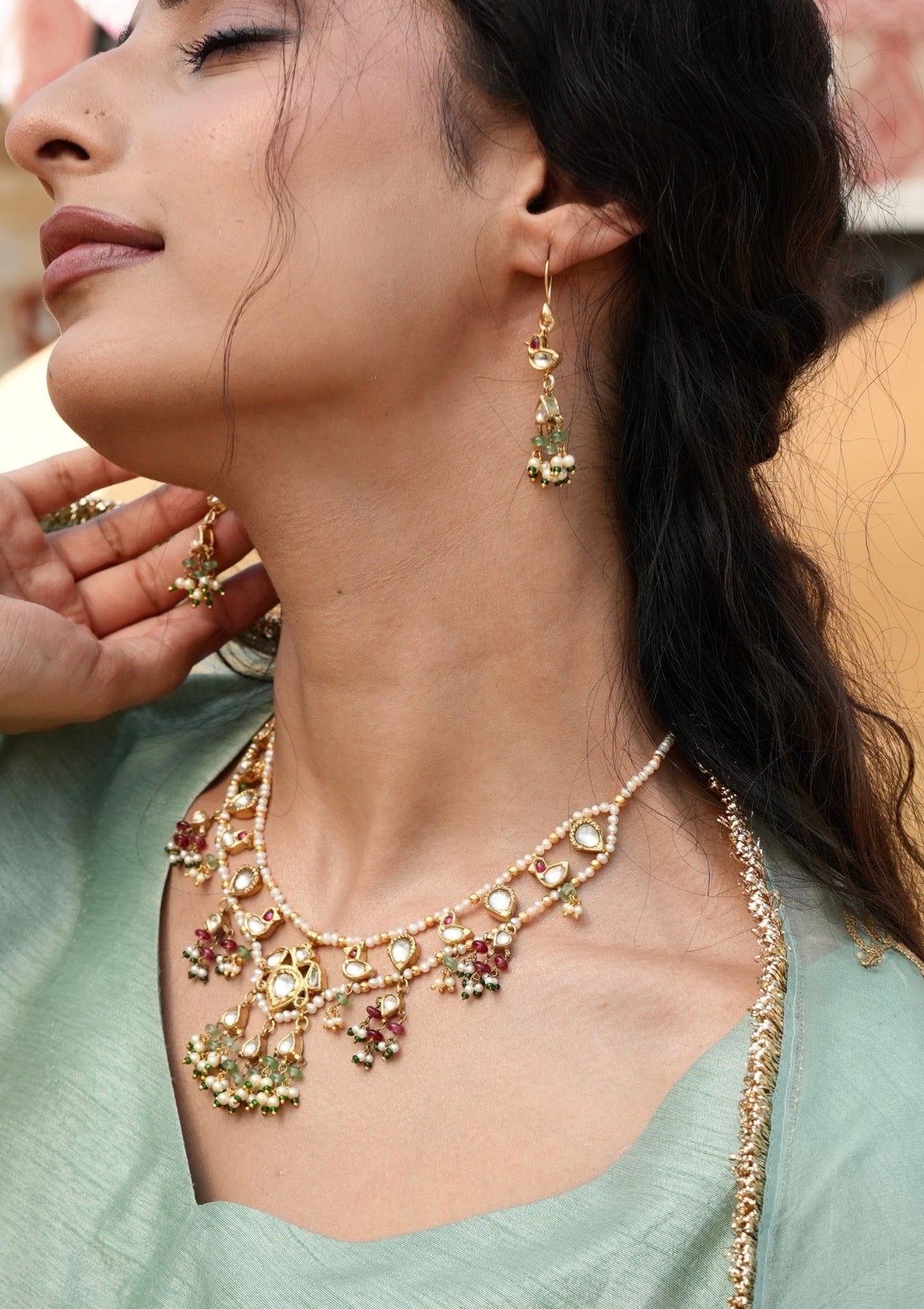 Kiran Myna Silver Necklace