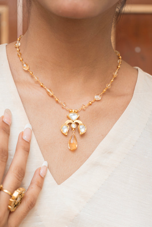 Sagar Silver Pendant Necklace