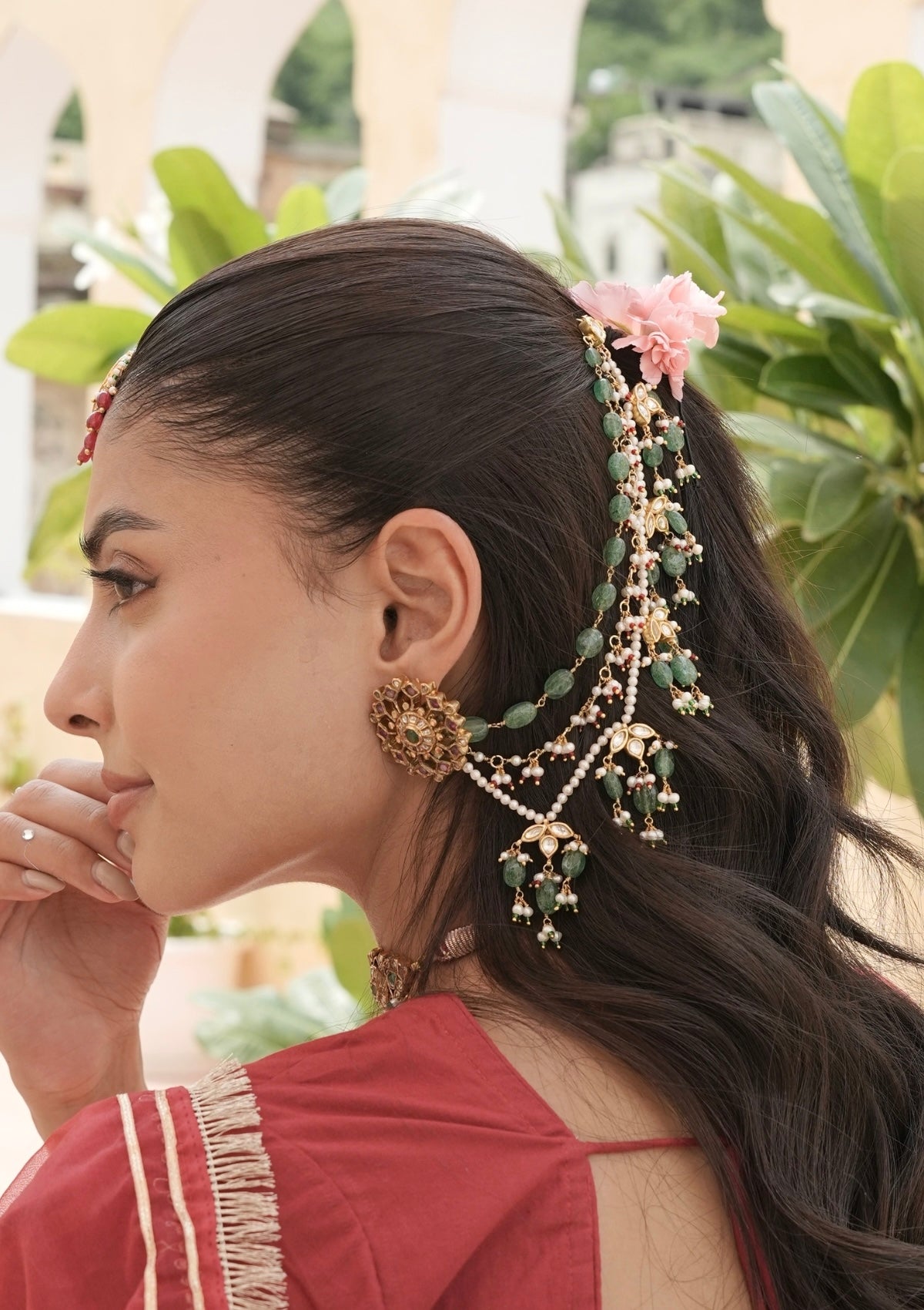 Har Gul Silver Ear Chain