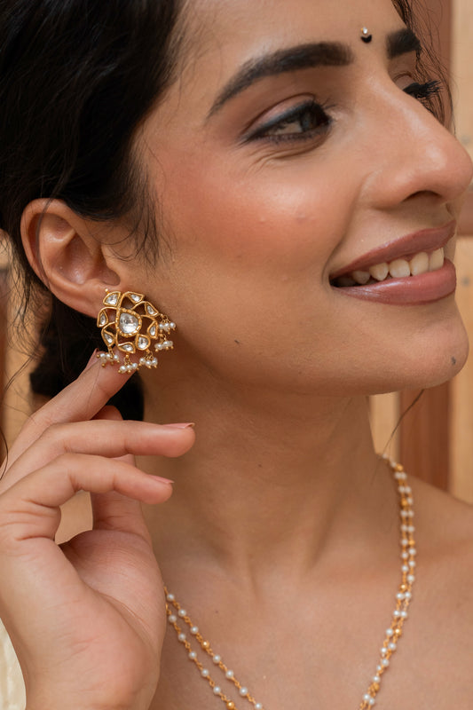 Saanjh Silver Earrings