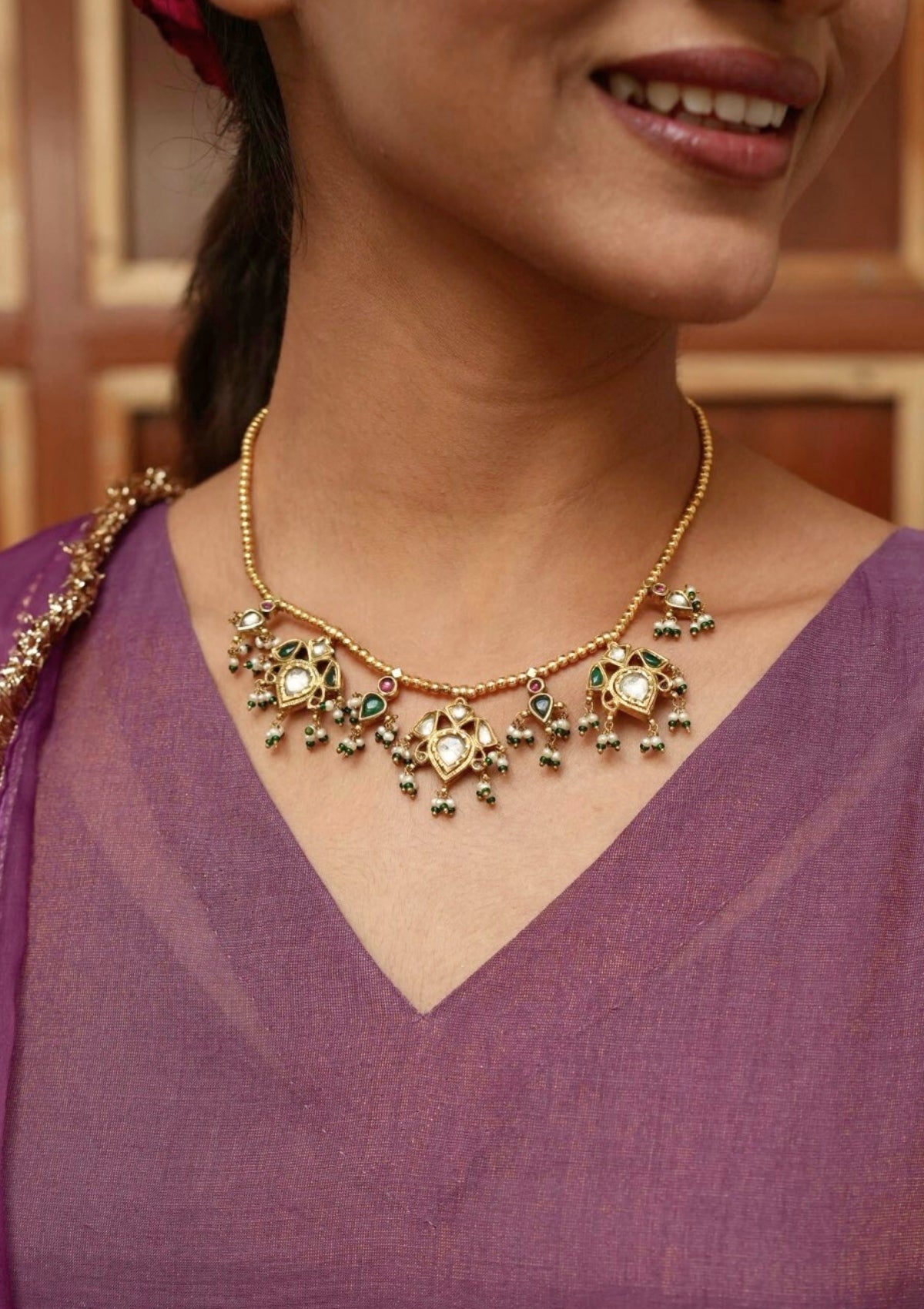 Roshini-E-Kiran Silver Necklace