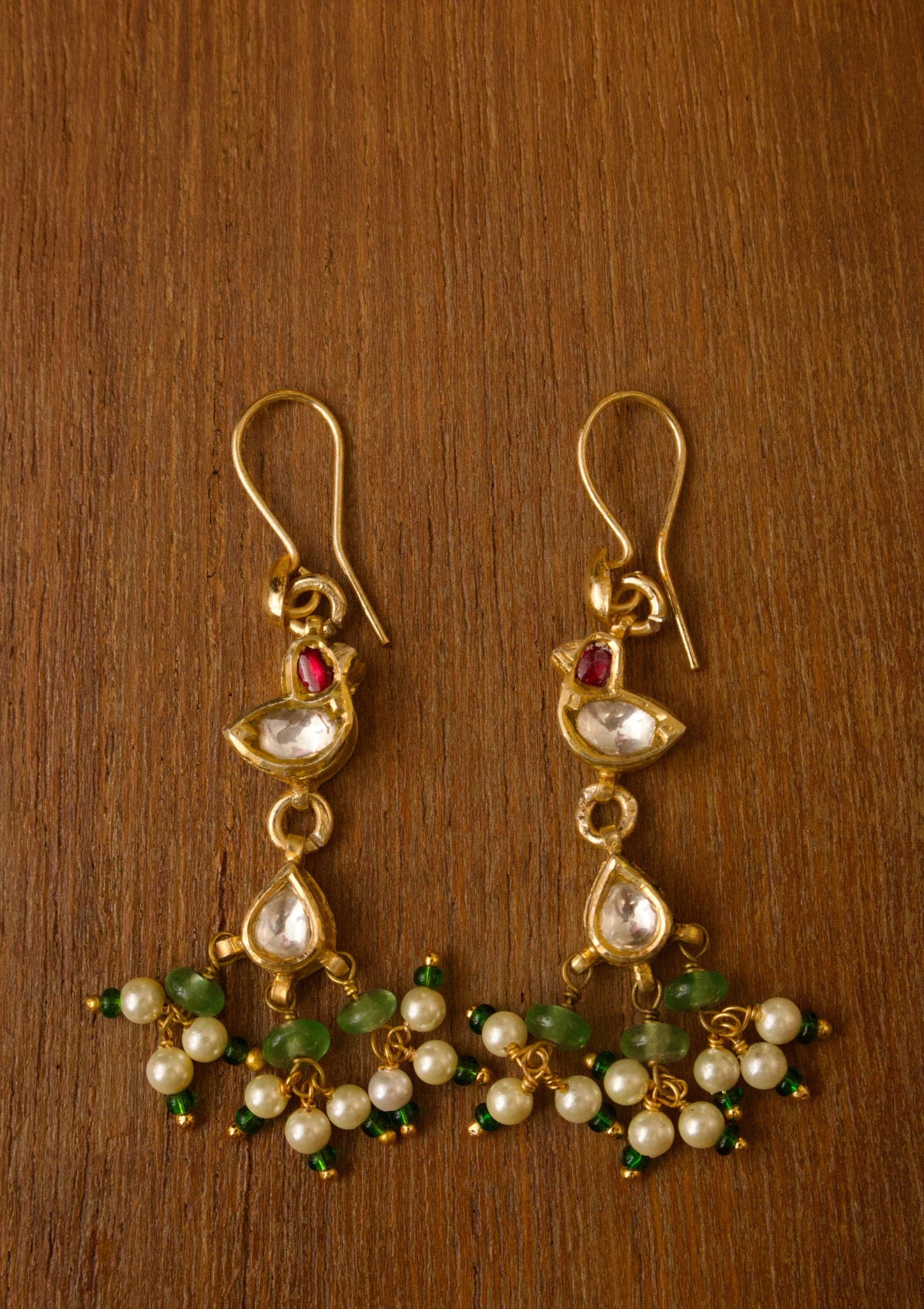 Chanchal Myna Silver Earrings