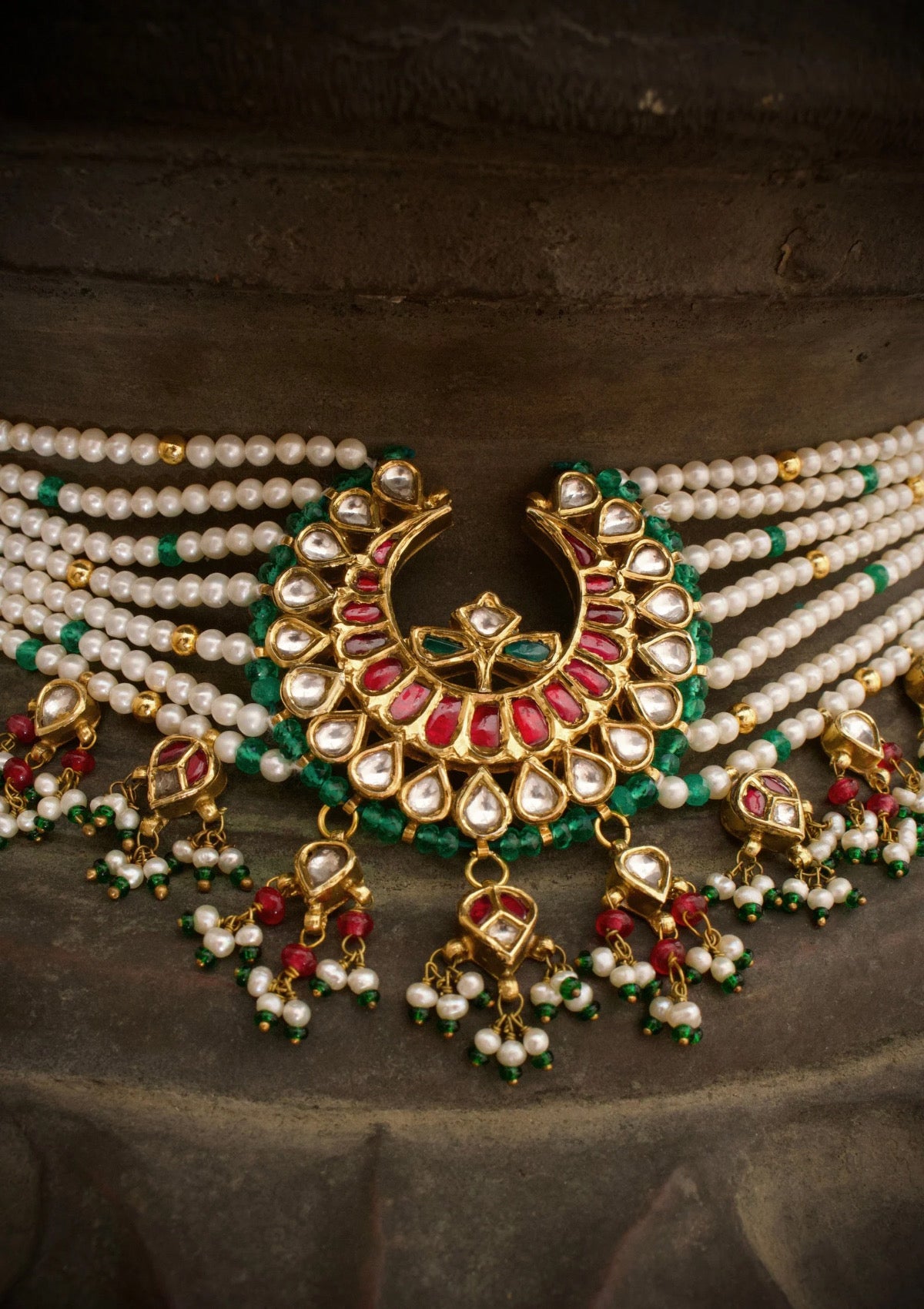 Roshni-E-Chand Silver Choker