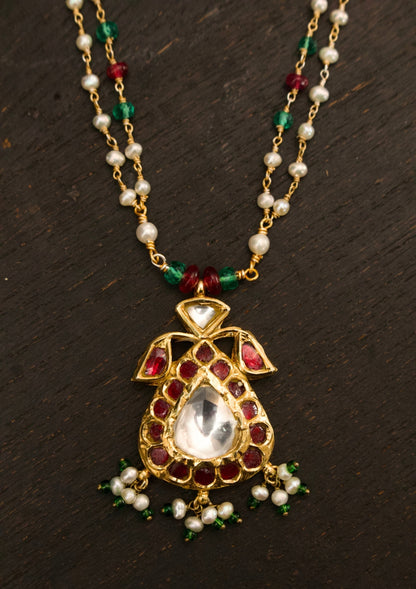 Kesar Silver Pendant Necklace